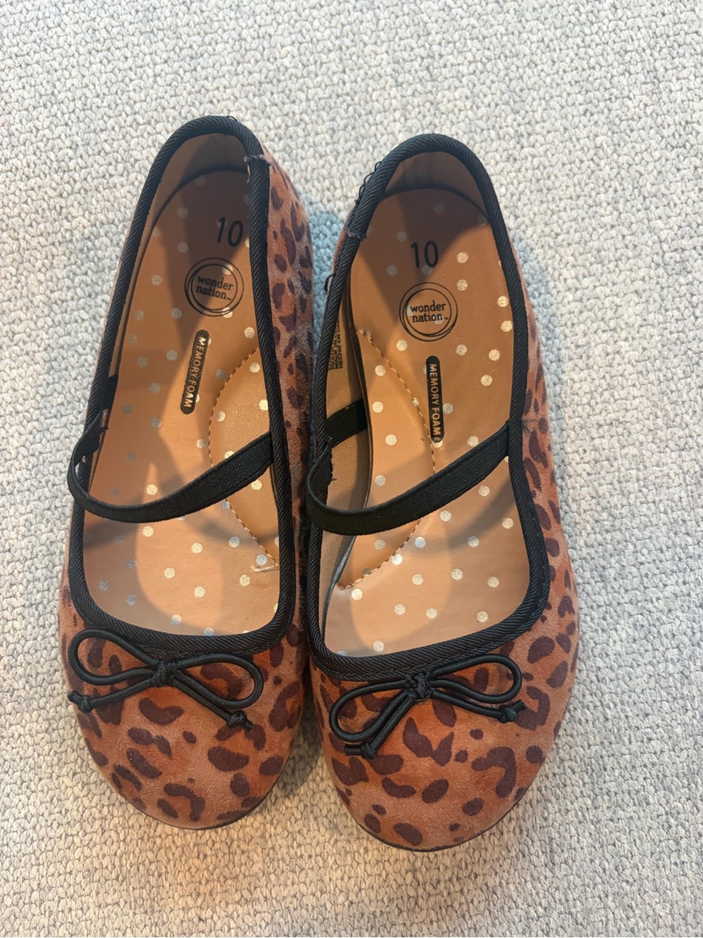 Toddler Girls Leopard Print Mary Jane Flats